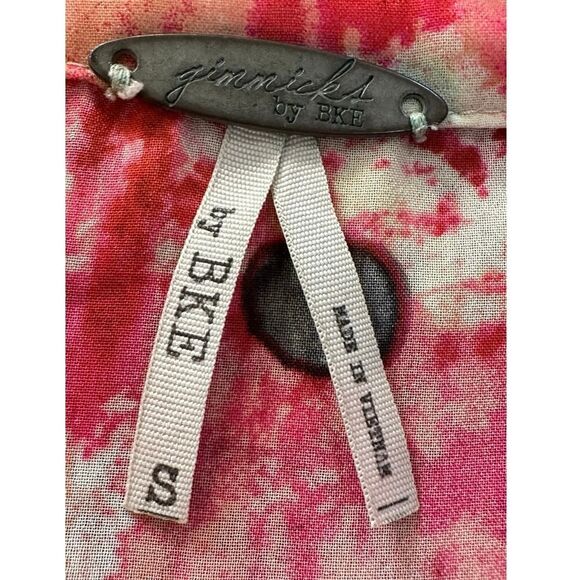 Gimmicks by BKE Art Deco Watercolor Chiffon Lace Tunic Women’s Size Small - Picture 9 of 16